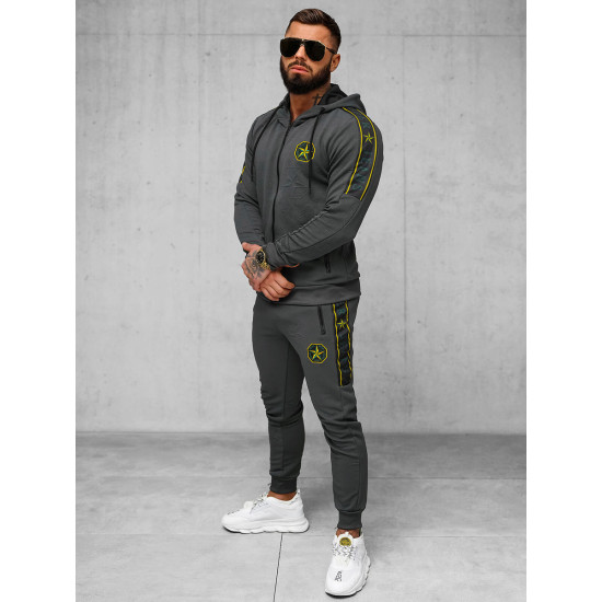 Vyriškas tamsiai pilkas sportinis komplektas Super O/FF3562AB