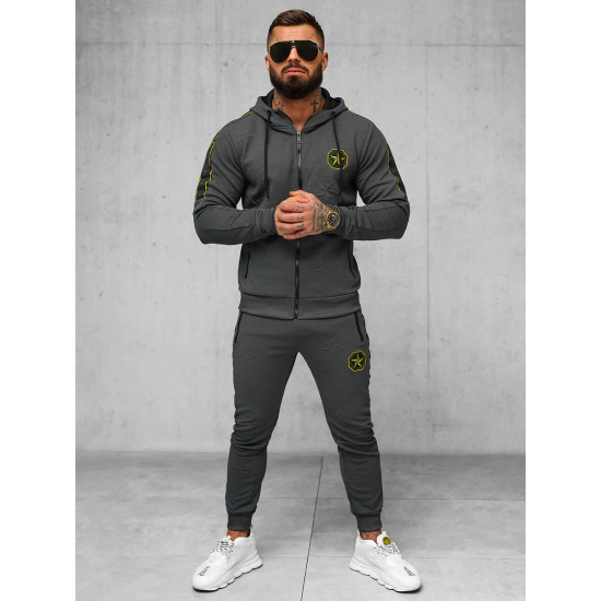 Vyriškas tamsiai pilkas sportinis komplektas Super O/FF3562AB