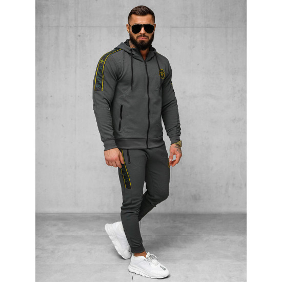 Vyriškas tamsiai pilkas sportinis komplektas Super O/FF3562AB