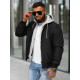 Men's black hooded jacket Eidan JS/84M3031/392 - For men Men's black hooded jacket Eidan JS/84M3031/392