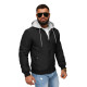 Men's black hooded jacket Eidan