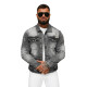 Men's black denim jacket Manti NB/MJ529N - For men Men's black denim jacket Manti NB/MJ529N