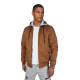 Men's brown hooded jacket Stefun