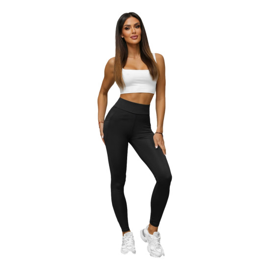 Moteriškos juodos spalvos kelnės Fit JS/35K1606/3