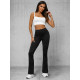 Women's black trousers Karin JS/XY23008L - Jeans and Trousers Women's black trousers Karin JS/XY23008L