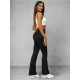 Women's black trousers Karin JS/XY23008L - Jeans and Trousers Women's black trousers Karin JS/XY23008L