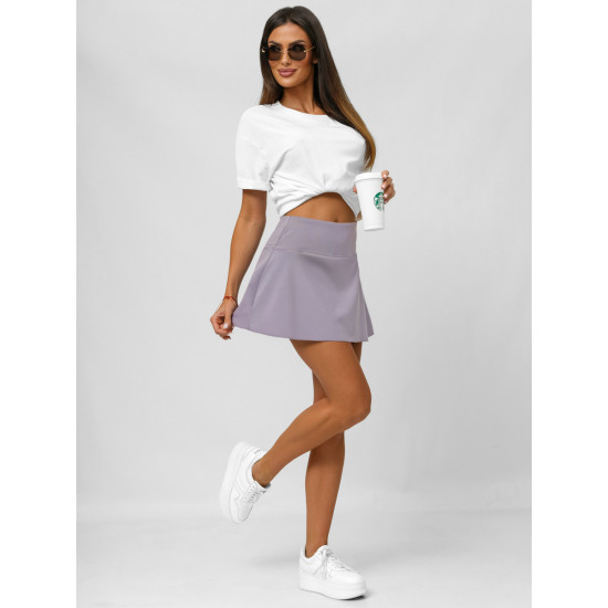 Moteriškas violetinės spalvos sijonas- šortai Active JS/17K568/2 - Moterims Moteriškas violetinės spalvos sijonas- šortai Active JS/17K568/2