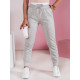 Moteriškos laisvalaikio pilkos slim fit kelnės Sport UY2400 - Džinsai ir Kelnės Moteriškos laisvalaikio pilkos slim fit kelnės Sport UY2400