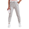 Moteriškos laisvalaikio pilkos slim fit kelnės Sport