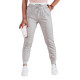Moteriškos laisvalaikio pilkos slim fit kelnės Sport UY2400 - Džinsai ir Kelnės Moteriškos laisvalaikio pilkos slim fit kelnės Sport UY2400