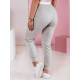 Moteriškos laisvalaikio pilkos slim fit kelnės Sport UY2400 - Džinsai ir Kelnės Moteriškos laisvalaikio pilkos slim fit kelnės Sport UY2400