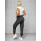 Women's dark grey velour trousers Azil JS/92K527/5 - Jeans and Trousers Women's dark grey velour trousers Azil JS/92K527/5
