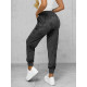Women's dark grey velour trousers Azil JS/92K527/5 - Jeans and Trousers Women's dark grey velour trousers Azil JS/92K527/5