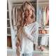 Women's white thin sweater Otilija MY2439 - For women Women's white thin sweater Otilija MY2439