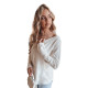 Women's white thin sweater Otilija MY2439 - For women Women's white thin sweater Otilija MY2439