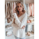 Women's white thin sweater Otilija MY2439 - For women Women's white thin sweater Otilija MY2439