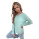 Women's mint colour thin sweater Otilija MY2443 - For women Women's mint colour thin sweater Otilija MY2443