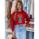 Women's red jumper Ted MY2466