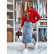 Women's red jumper Ted MY2466