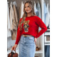 Women's red jumper Ted MY2466