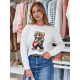 Women's white jumper Mislook MY2467