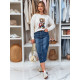 Women's white jumper Mislook MY2467