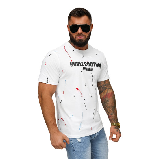 Men's white shirt Milan O/MPO3443 - T-shirt Men's white shirt Milan O/MPO3443