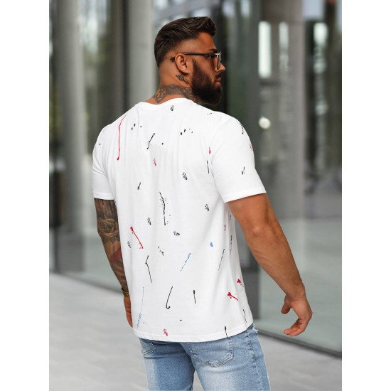 Men's white shirt Milan O/MPO3443 - T-shirt Men's white shirt Milan O/MPO3443