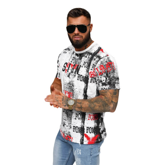 Men's white shirt Sign O/MPO3468 - T-shirt Men's white shirt Sign O/MPO3468
