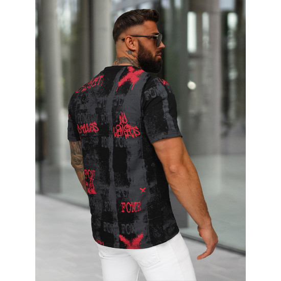 Men's black shirt Sign O/MPO3468 - T-shirt Men's black shirt Sign O/MPO3468