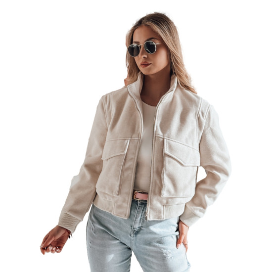 Rusva moteriška oversize bomber striukė Milina TY4793 - Moterims Rusva moteriška oversize bomber striukė Milina TY4793