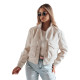 Rusva moteriška oversize bomber striukė Milina TY4793 - Moterims Rusva moteriška oversize bomber striukė Milina TY4793