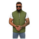 Men's khaki waistcoat Edoar