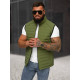 Men's khaki waistcoat Edoar JS/31M5062/136 - For men Men's khaki waistcoat Edoar JS/31M5062/136