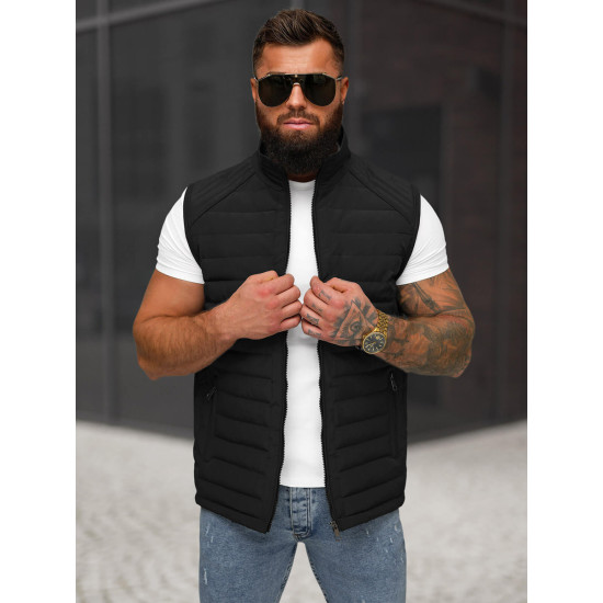 Men's black waistcoat Edoar JS/31M5062/392 - For men Men's black waistcoat Edoar JS/31M5062/392