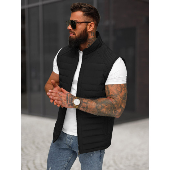 Men's black waistcoat Edoar JS/31M5062/392 - For men Men's black waistcoat Edoar JS/31M5062/392