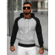 Men's grey hooded jumper Aiden JS/8B157/2 - Men's Sweaters| Sweaters online Men's grey hooded jumper Aiden JS/8B157/2