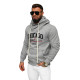 Men's grey hooded jumper Chicago O/TT30508 - Men's Sweaters| Sweaters online Men's grey hooded jumper Chicago O/TT30508