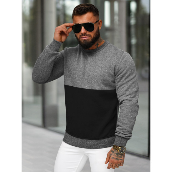 Men's dark grey jumper Feder JS/8B1305/5 - Men's Sweaters| Sweaters online Men's dark grey jumper Feder JS/8B1305/5