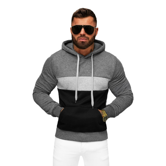 Men's dark grey jumper Lonzo JS/8B1320/5 - Men's Sweaters| Sweaters online Men's dark grey jumper Lonzo JS/8B1320/5