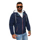 Men's dark blue hooded jacket Pyter JS/31M5069/215 - For men Men's dark blue hooded jacket Pyter JS/31M5069/215