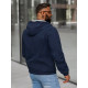 Men's dark blue hooded jacket Pyter JS/31M5069/215 - For men Men's dark blue hooded jacket Pyter JS/31M5069/215