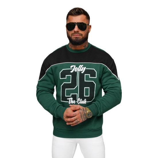 Men's green jumper Jolly O/RR250005 - Men's Sweaters| Sweaters online Men's green jumper Jolly O/RR250005