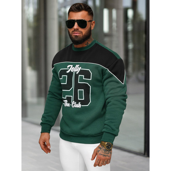 Men's green jumper Jolly O/RR250005 - Men's Sweaters| Sweaters online Men's green jumper Jolly O/RR250005