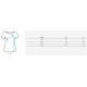Women's white with black design T-shirt Lamur RY2588 - T-shirt Women's white with black design T-shirt Lamur RY2588