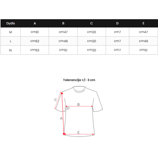 Men's black T-shirt Bicon O/B1213 - T-shirt Men's black T-shirt Bicon O/B1213