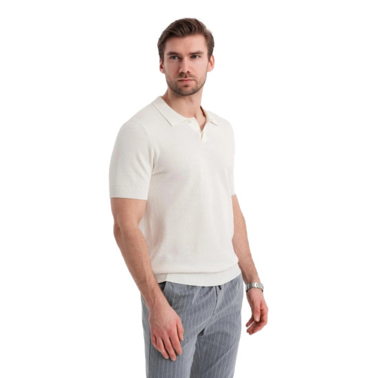 Vyriški baltos spalvos polo marškinėliai Swing V4 OM-POSS-0117 - Akcija Vyriški baltos spalvos polo marškinėliai Swing Marškinėliai