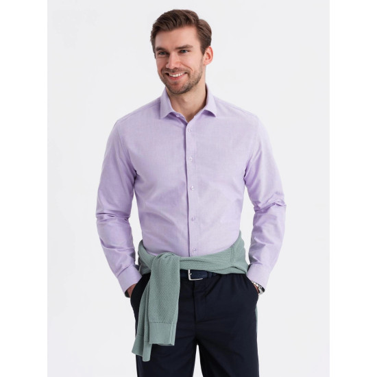 Men's purple shirt Adrian V2 OM-SHOS-0183