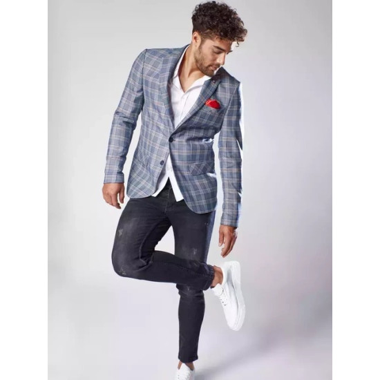 Men's checked jacket Danil MX0566