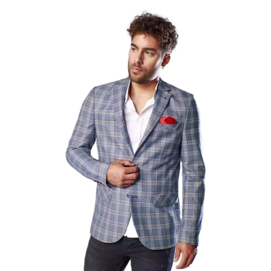 Men's checked jacket Danil MX0566